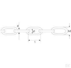Plastkæde Ø6mm Rød/hvid. Indv: 41 X 9mm 25 M - Danatek -Have & Park Butik 1813 2.png.mst