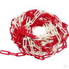 Plastkæde Ø8mm Rød/hvid. Indv: 49 X 10mm - Danatek -Have & Park Butik 1814 1