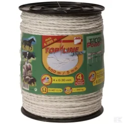 Polyreb 5mm TLP Hvid 500 Mtr PE 4 X 0,30 Tricond - Danatek