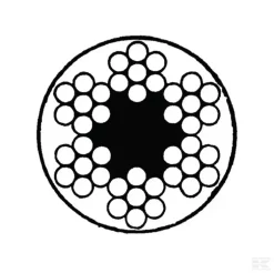 Stålwire Pvc Betrukkent 3 Mm Udv 4 Mm 6 X 7+1 - Danatek