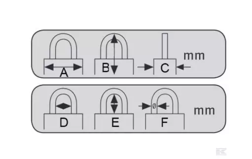 Hængelås. Abus. 145/30. Sølv - Danatek 4 Hængelås. Abus. 145/30. Sølv - Danatek - Billede 2