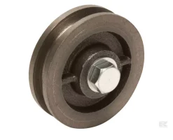 Portrulle Løs 50 Mm Støbejern Ubehandlet Med Rulleleje/bolt. Sporbredde 7 Mm. 5mm I D