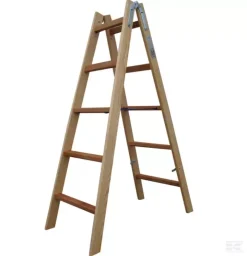 Wienerstige 1,47 Mtr 5 Trin Træ Massive Vanger - Danatek