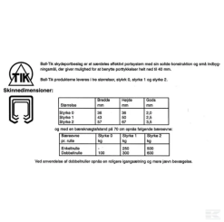 Skydedørsbeslag Dobbelt Galv I - Danatek -Have & Park Butik 577 16 2