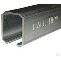 Løbeskinne 7 M 1 Rustfri/syrefast A4 - Danatek