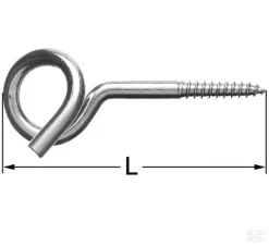 Tøjsnorkrog 8 X 120 Med Trægevind Løs Gevindlængde Udgør 40 Mm - Danatek -Have & Park Butik 670 2 1.png.mst