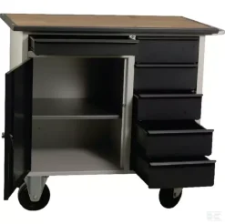 Værkstedsvogn 5 + 1 Skuffe Skab Med 1 Hylde H 920 Mm L 1100 Mm B 600 Mm - Danatek