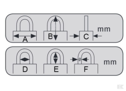 Hængelås Titalium. Abus. 64TI/40. - Danatek -Have & Park Butik 6 7 1 2