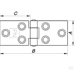 Hængsel 63 X 150 Mm 2 Stk. Pk - Danatek -Have & Park Butik 700 2 1 1 1 2 1 1.png.mst