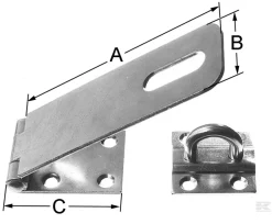 Hængelåsoverfald 155 Mm - Danatek