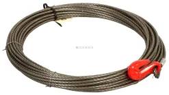 Stålwire 8 Mm X 40 M Kompakteret Rød Krog Max Belastning: 5245 Kg Fransgård - Danatek