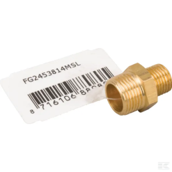 Messingnippel 2 X Han 3/8" X 1/4"